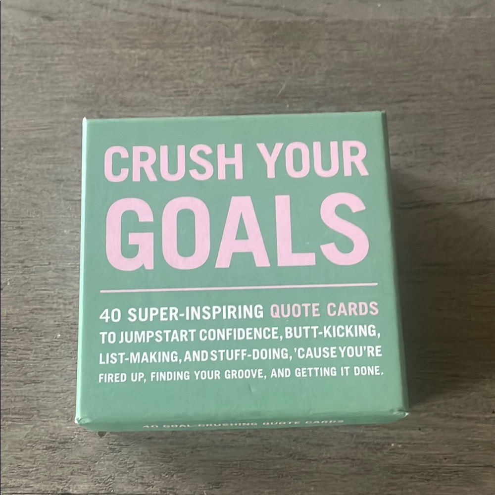 Brand New Crush Your Goals Quote Cards from Knock Knock